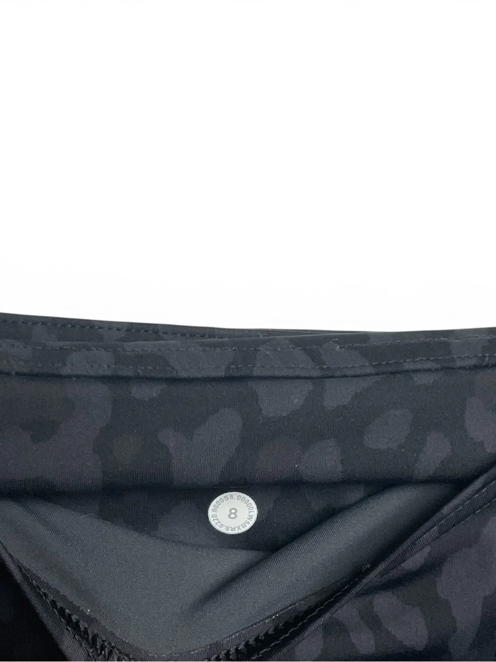 lululemon Fast and Free tight ll Black camo Leggings with pockets size 8